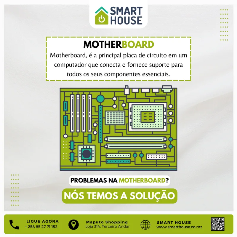 Post Instagram Smart House — Reparação de placa-mãe e microsoldagem